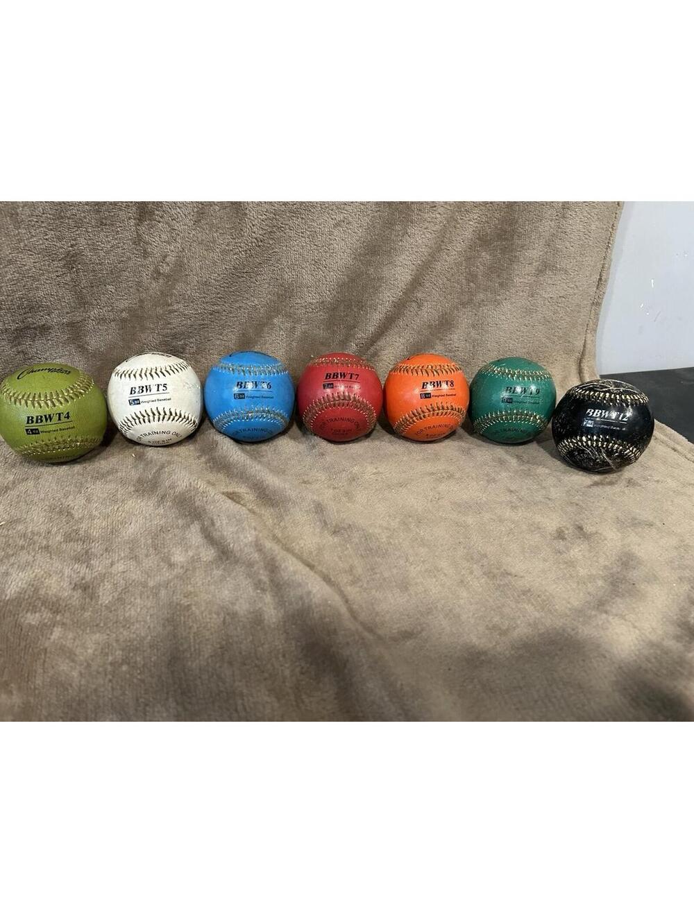 Champion Sports Weighted Training Baseballs Set of 7